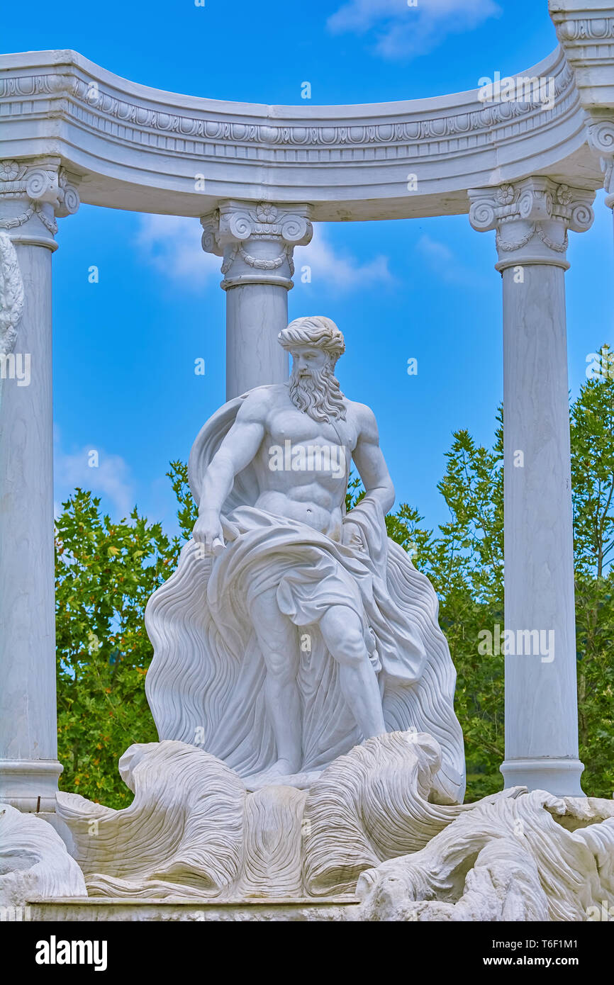 Statue of Poseidon Stock Photo Alamy