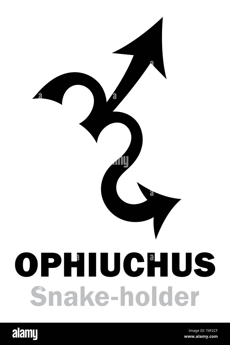Astrology Sign of Zodiac OPHIUCHUS (The Snakeholder Stock Photo Alamy