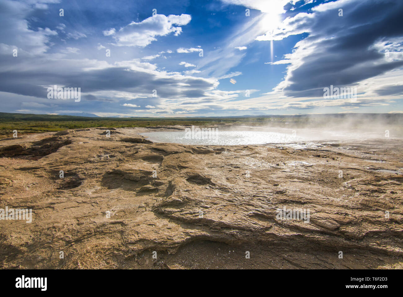 Thermal spring on Iceland Stock Photo - Alamy