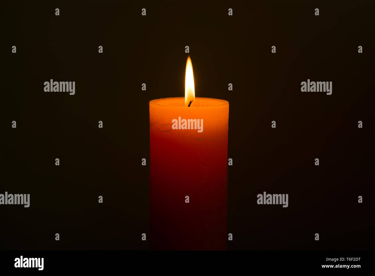 Candle light with flame Stock Photo Alamy