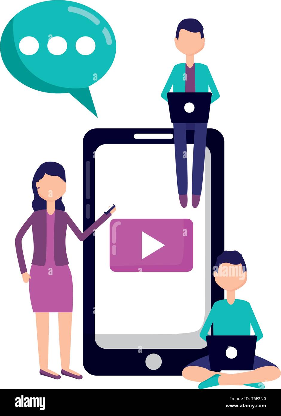 people social media Stock Vector Image & Art - Alamy