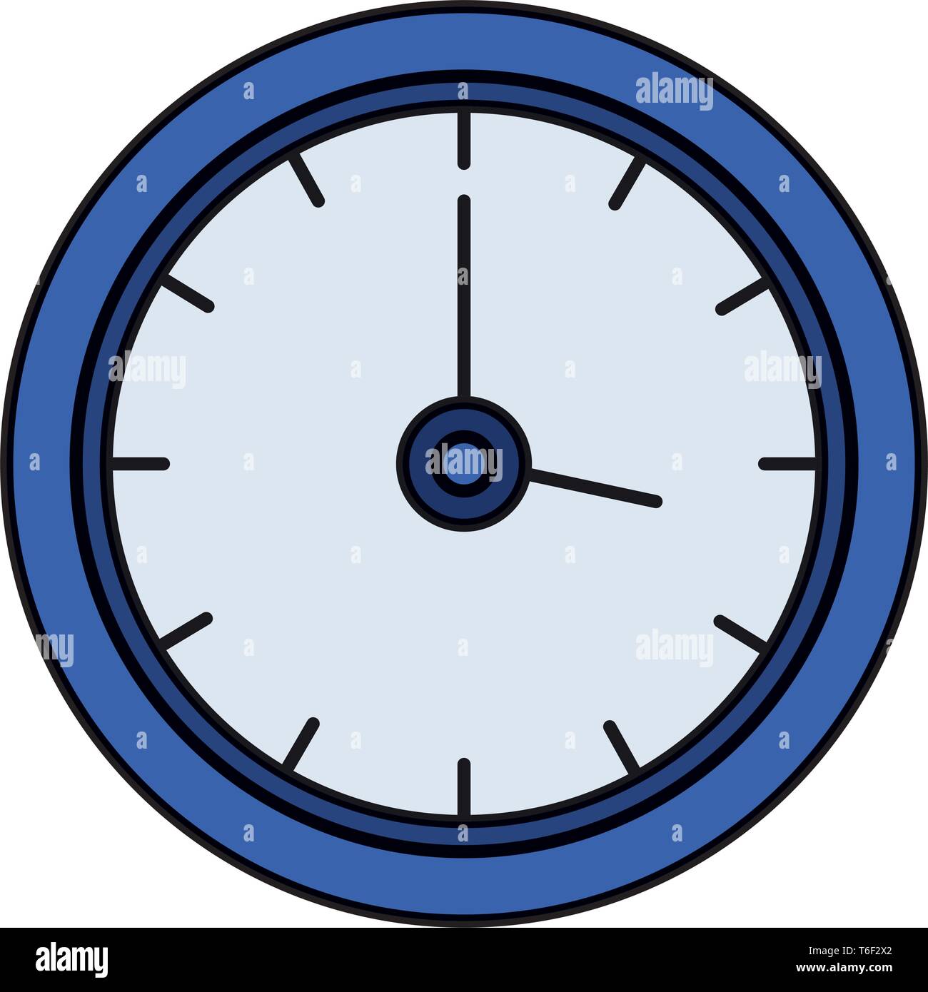 time clock isolated icon Stock Vector Image & Art - Alamy
