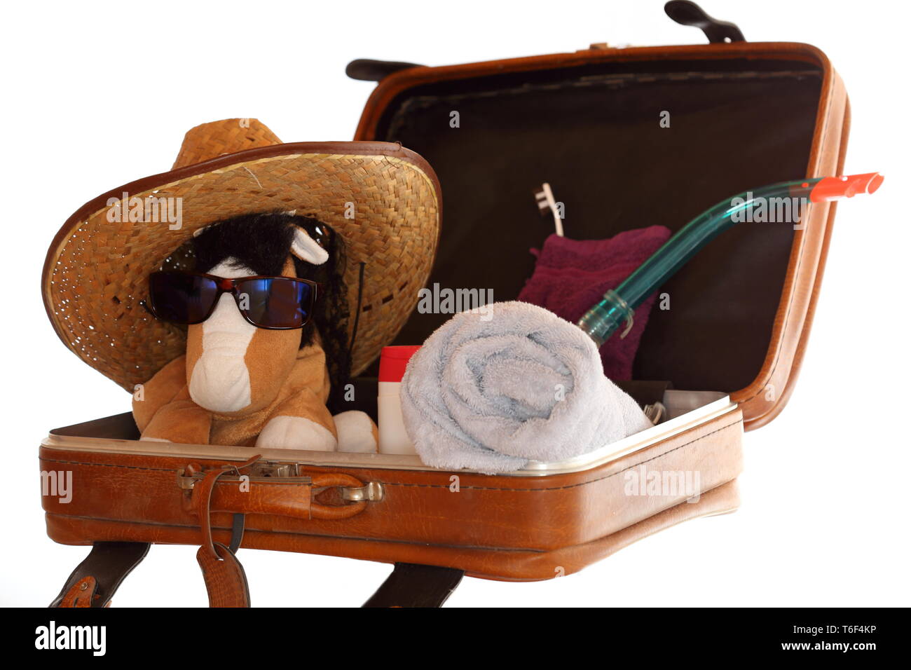 travel bag with equipment Stock Photo Alamy