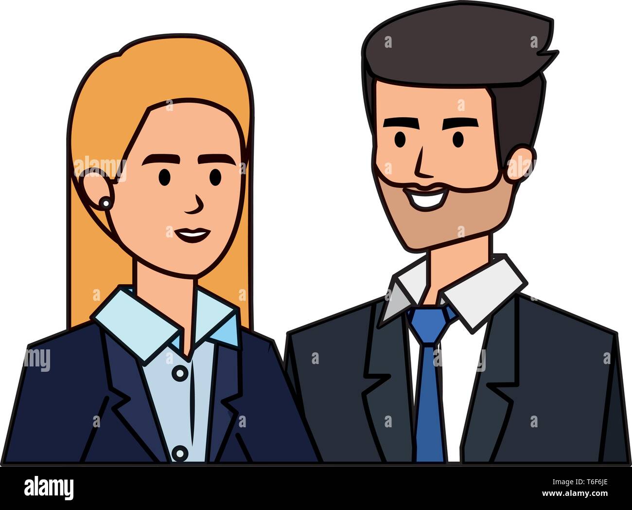 business couple avatars characters Stock Vector Image & Art - Alamy