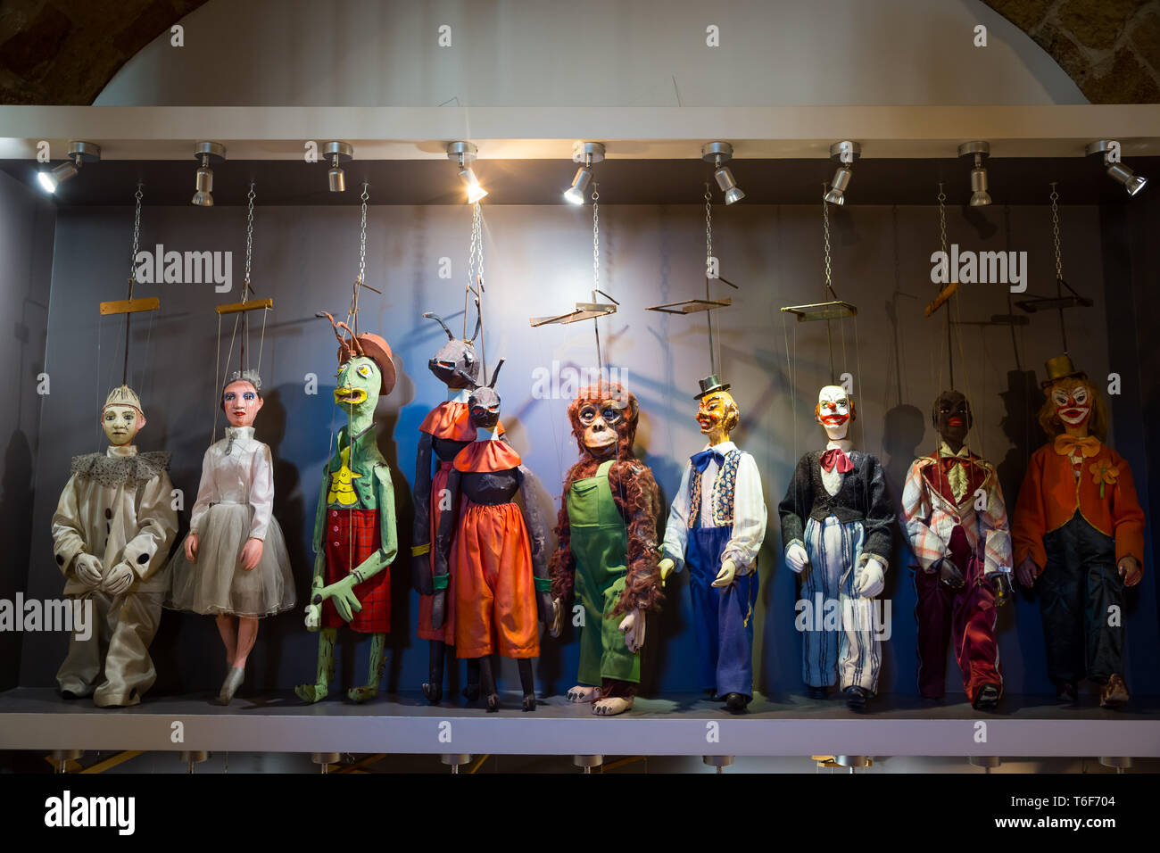 Traditional Sicilian puppets Stock Photo