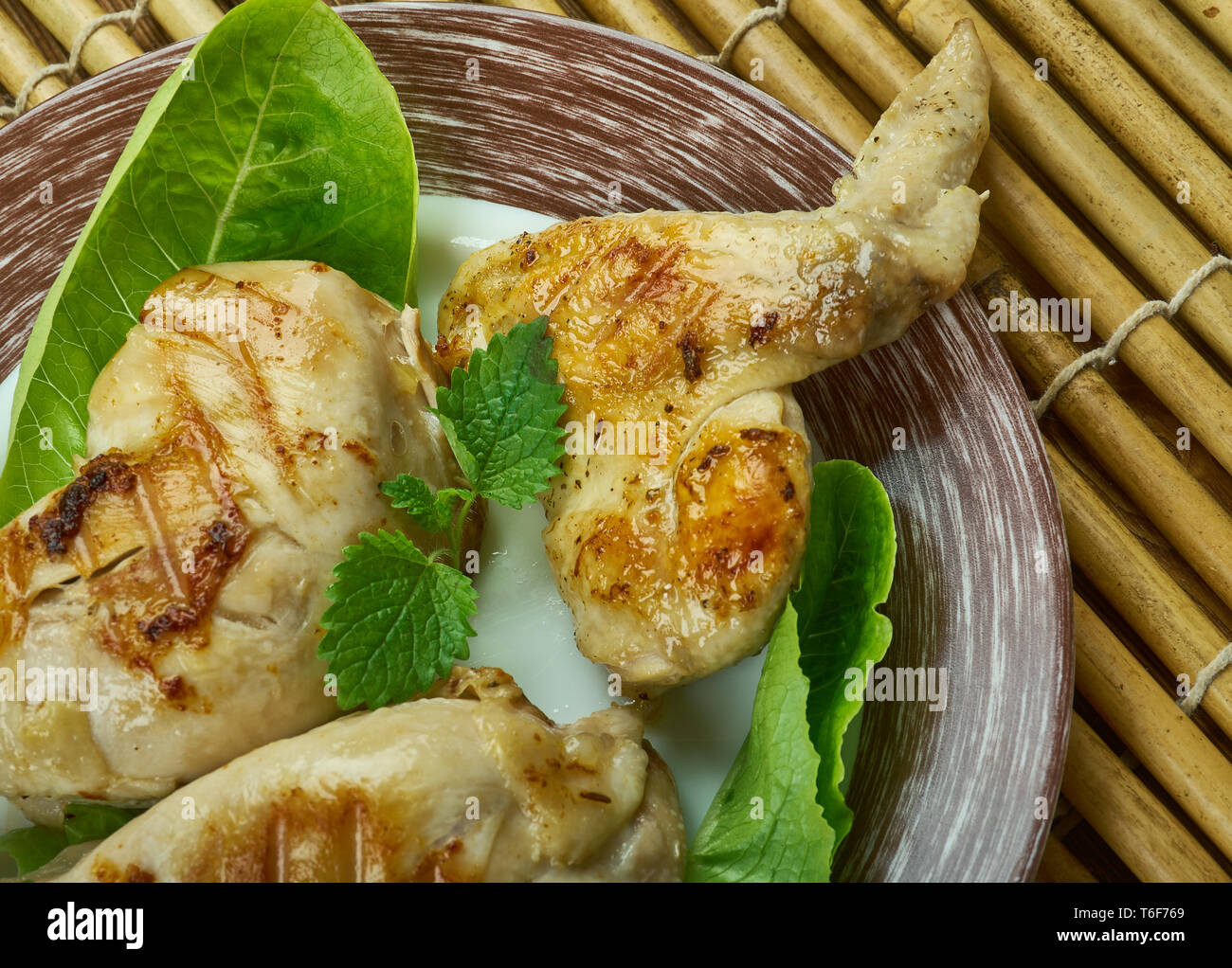 Buttermilk Brined Grilled Chicken Stock Photo Alamy