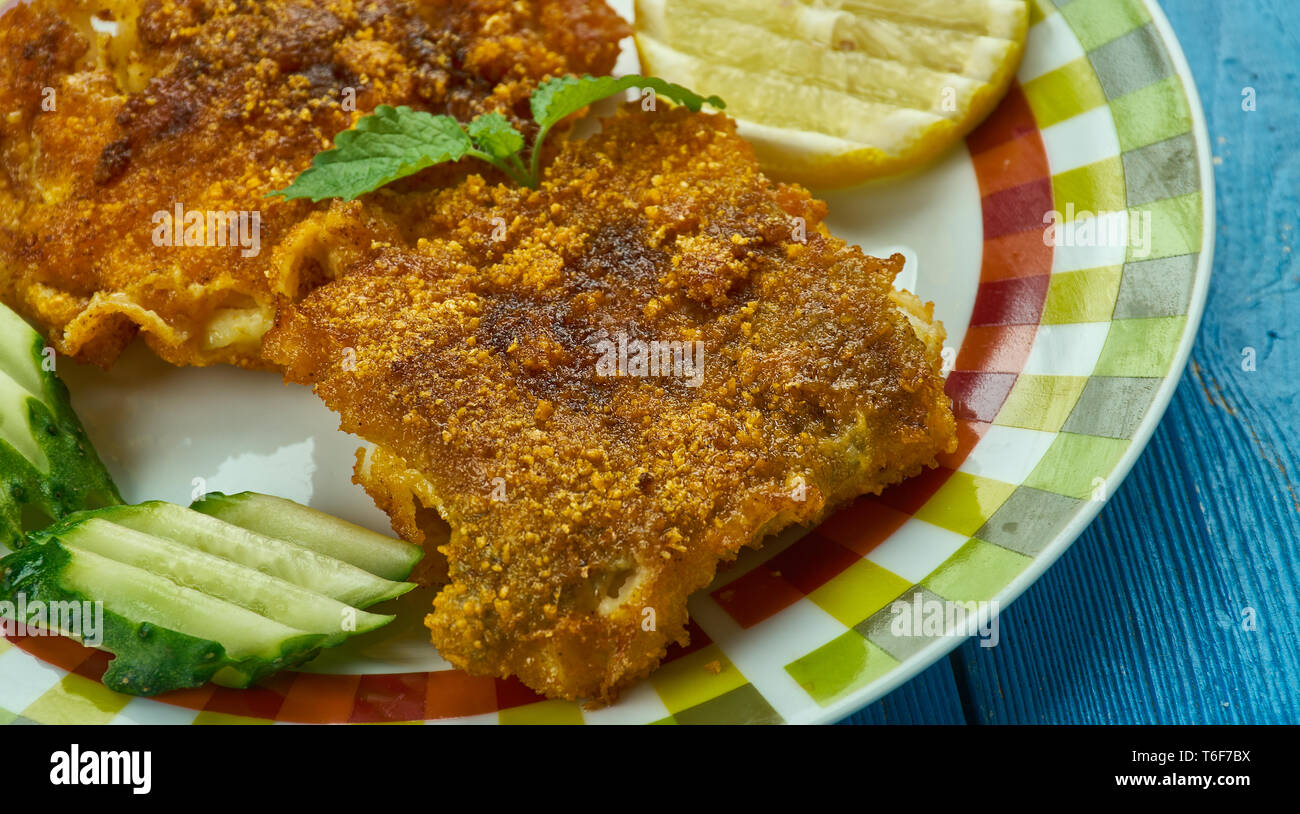 Kerala Style Fish Fry Stock Photo