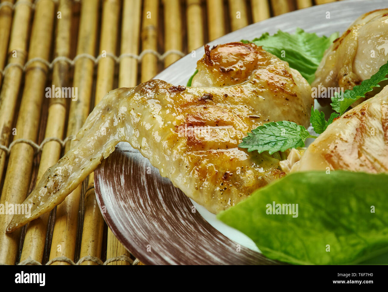Buttermilk Brined Grilled Chicken Stock Photo