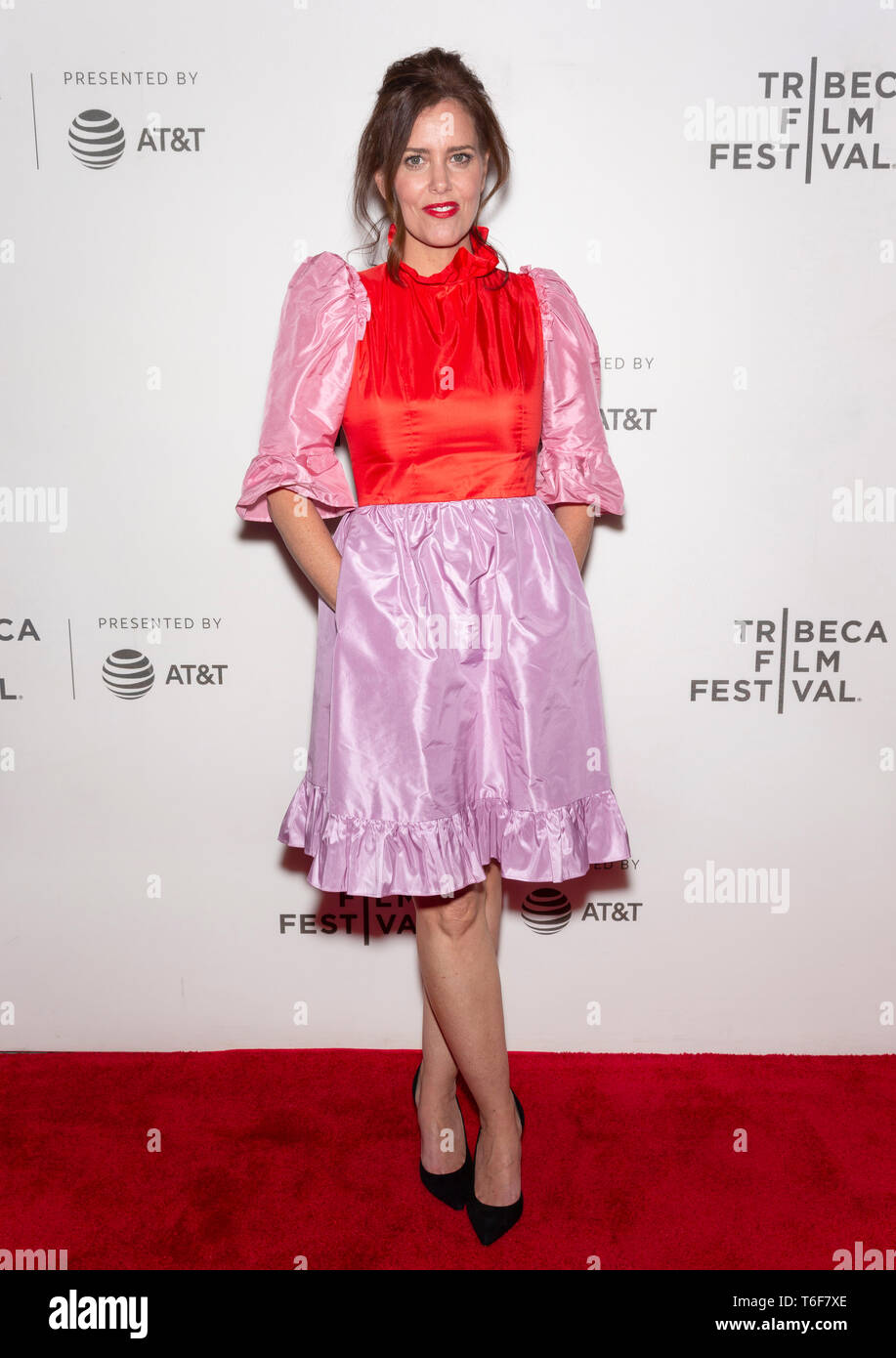New York, NY - April 30, 2019: Ione Skye attends the 30th Anniversary of :Say Anything …” during 2019 Tribeca Film Festival at BMCC Tribeca PAC Stock Photo