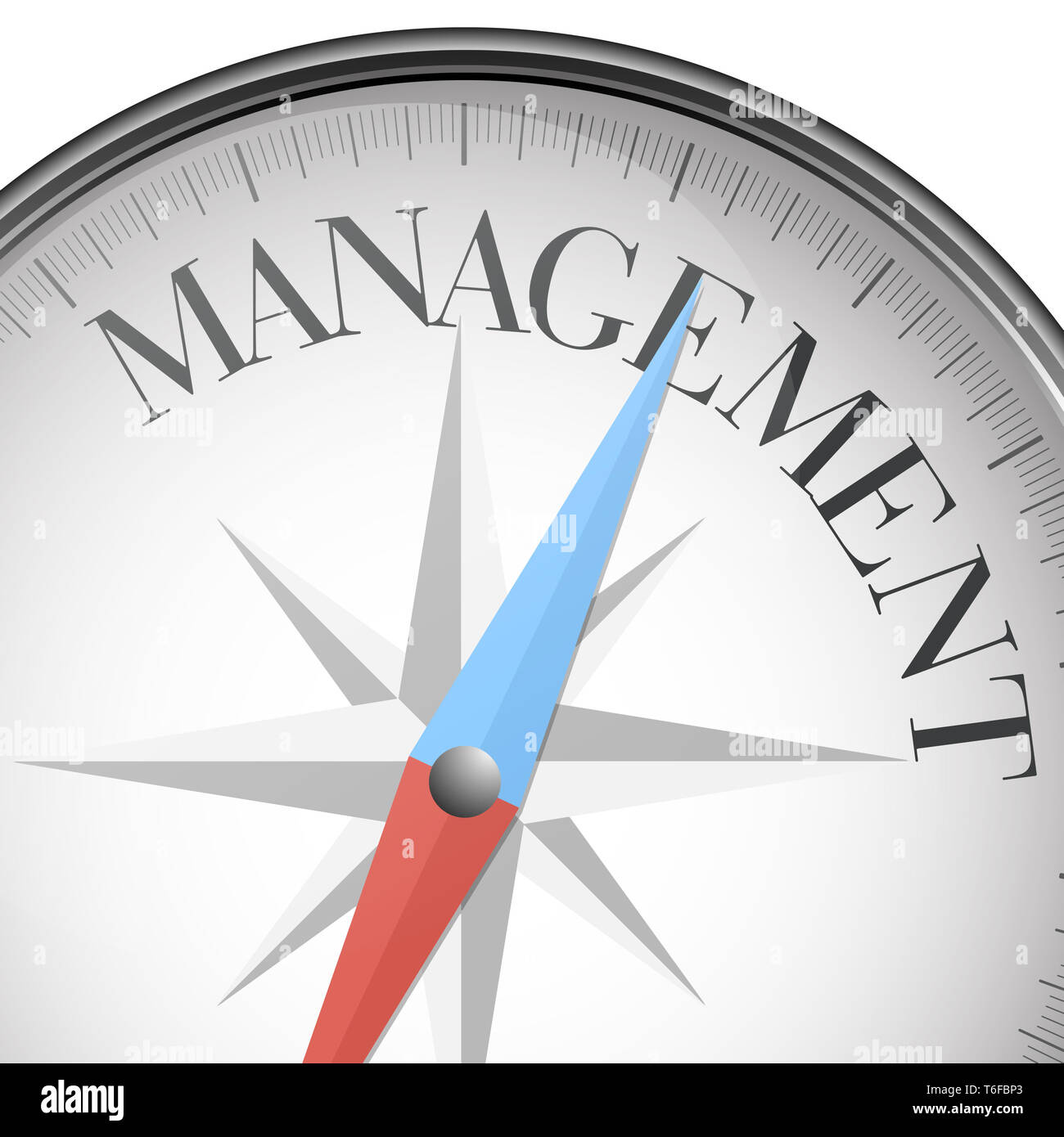 compass concept management Stock Photo