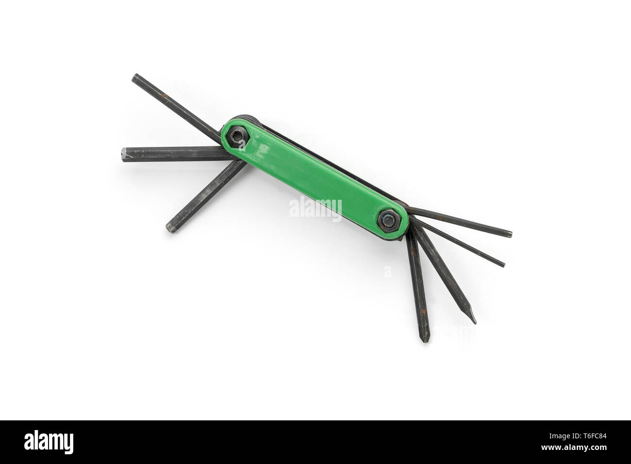 tool set for repairing bicycles, isolated on white Stock Photo