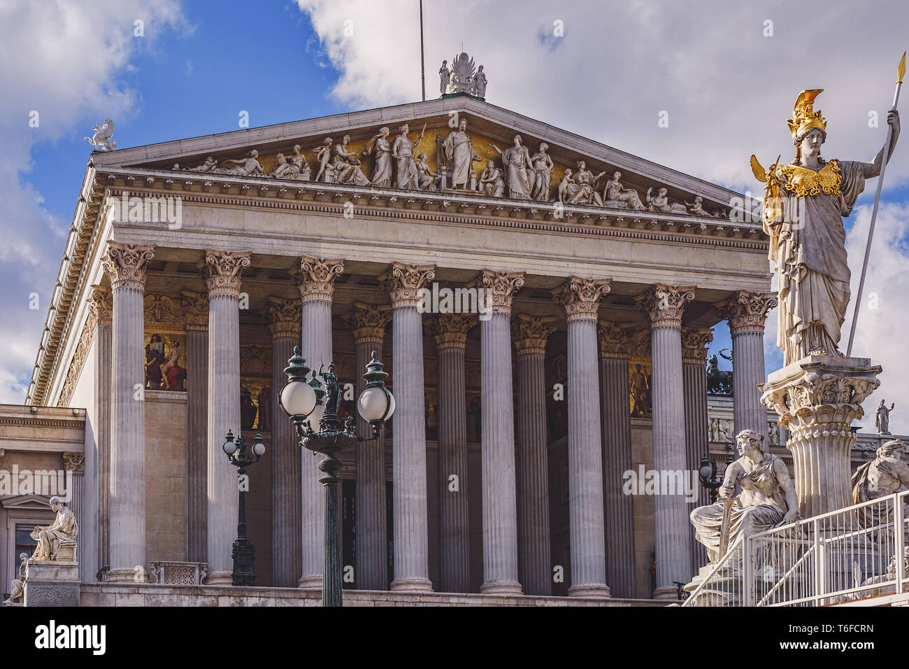 Austrian Parliament Stock Photo