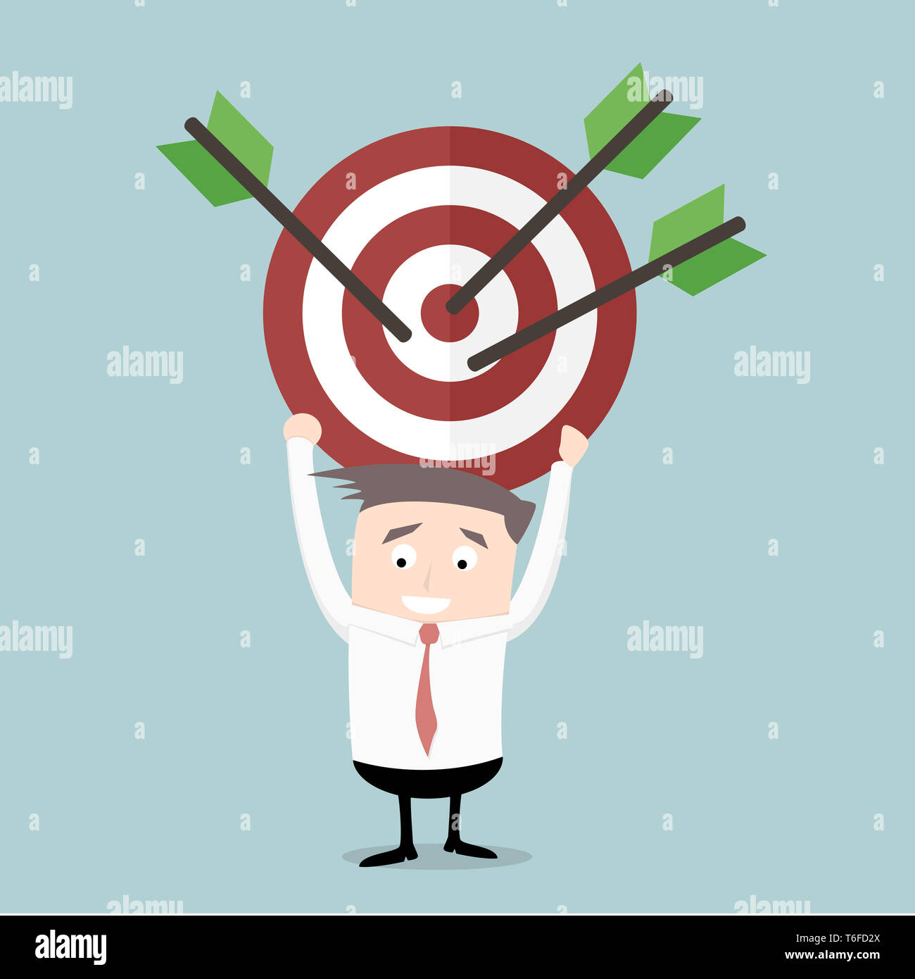 Businessman with Target Stock Photo