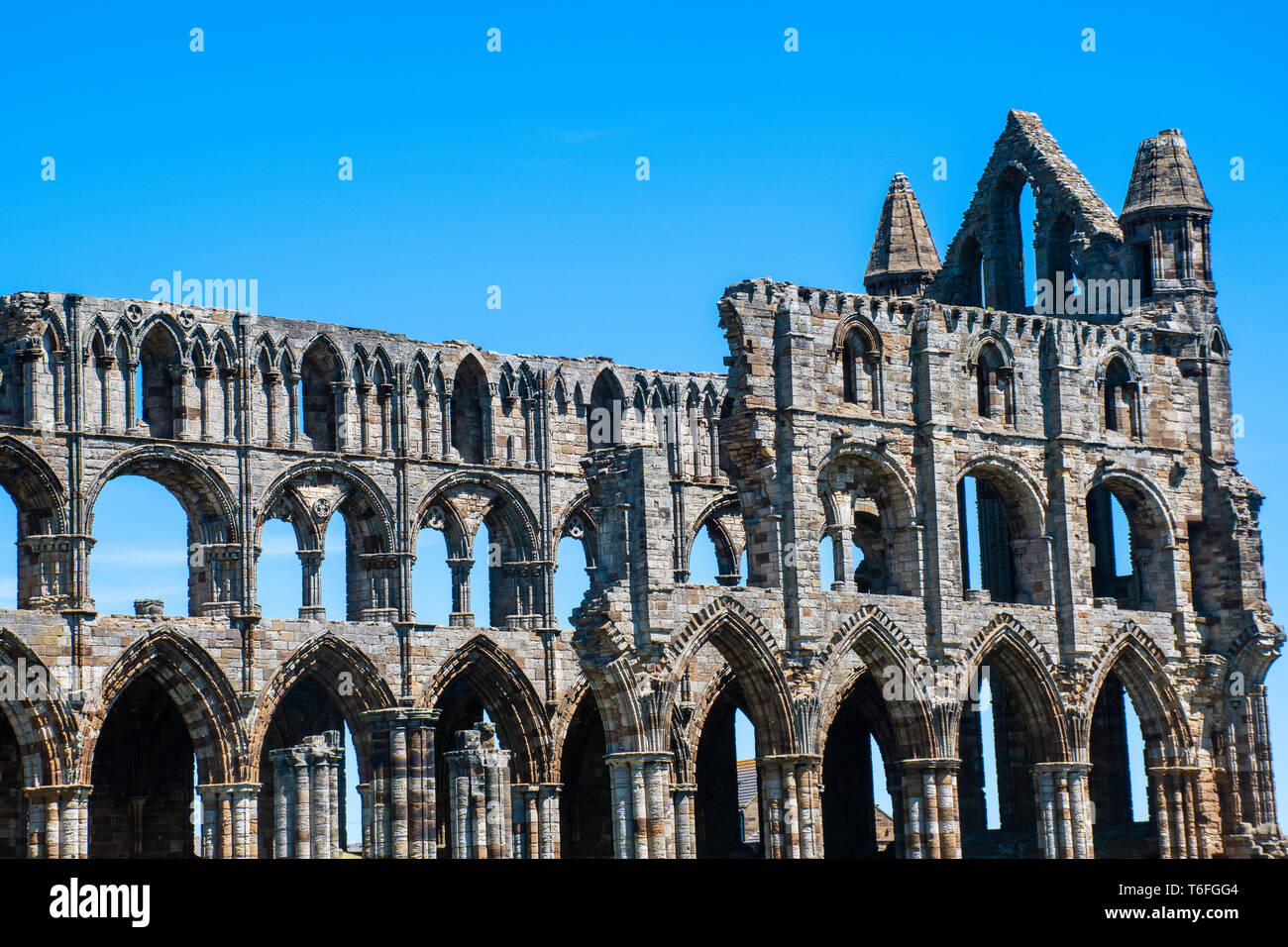 Ruins of Whitby Abbey Stock Photo