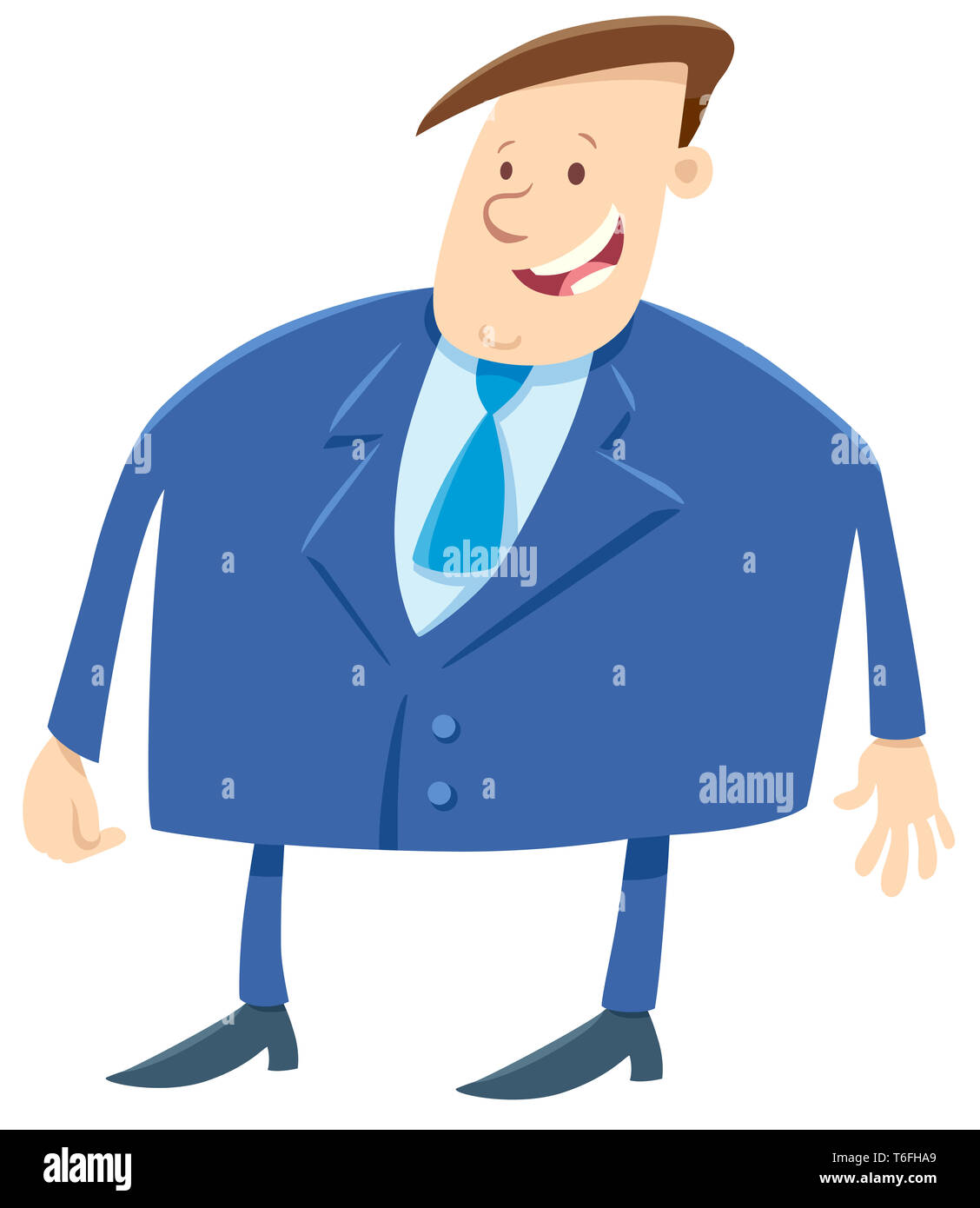 businessman or boss cartoon character Stock Photo - Alamy