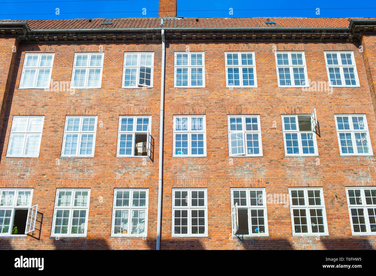 typical apartment building Copenhagen Denmark Stock Photo Alamy