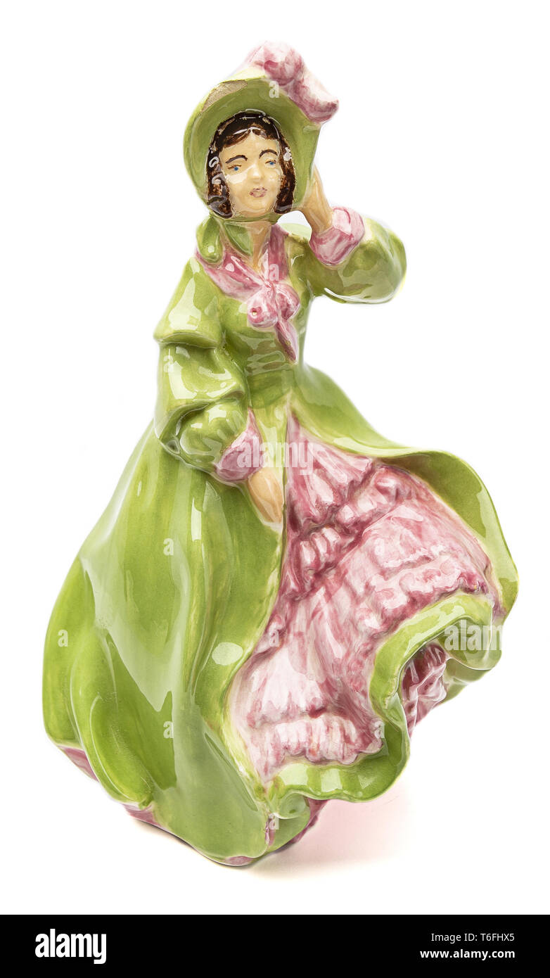 Porcelain female figurine Stock Photo Alamy