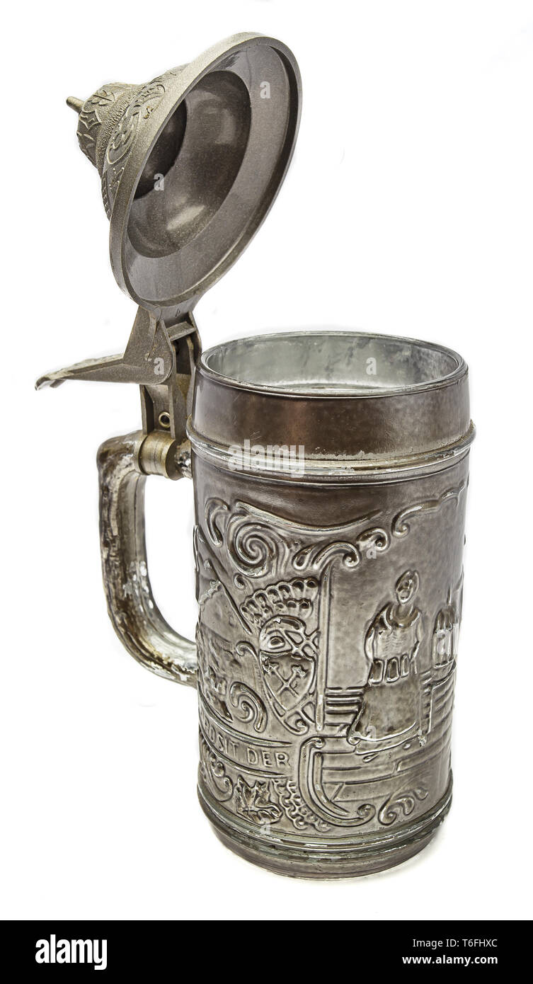 Pewter beer mug Stock Photo Alamy