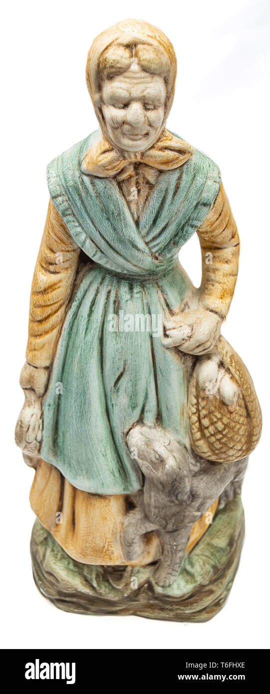 Old woman figurine Stock Photo Alamy