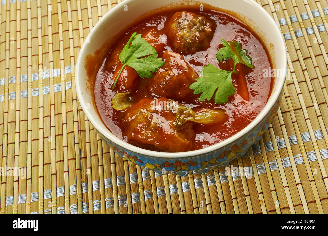 Moroccan Lamb Meatballs Stock Photo Alamy