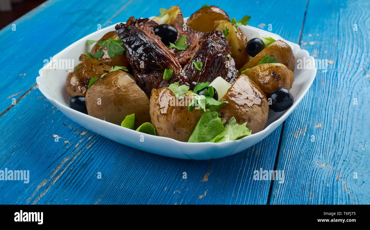 Greek Lamb Kleftiko Stock Photo Alamy