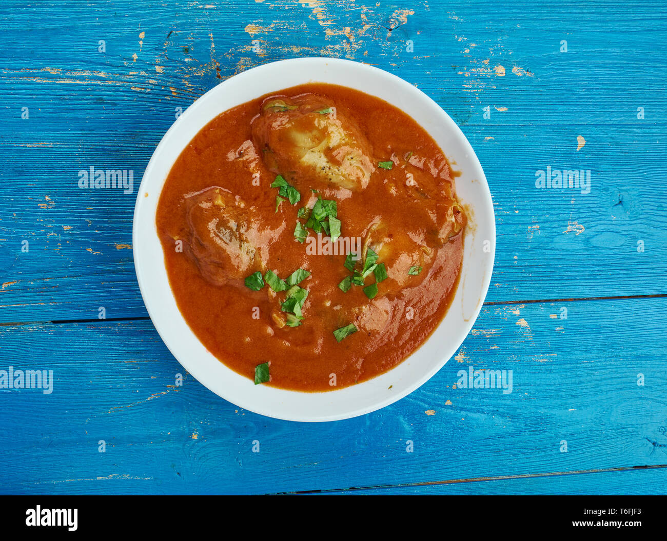 Masala Chaap Gravy Stock Photo Alamy