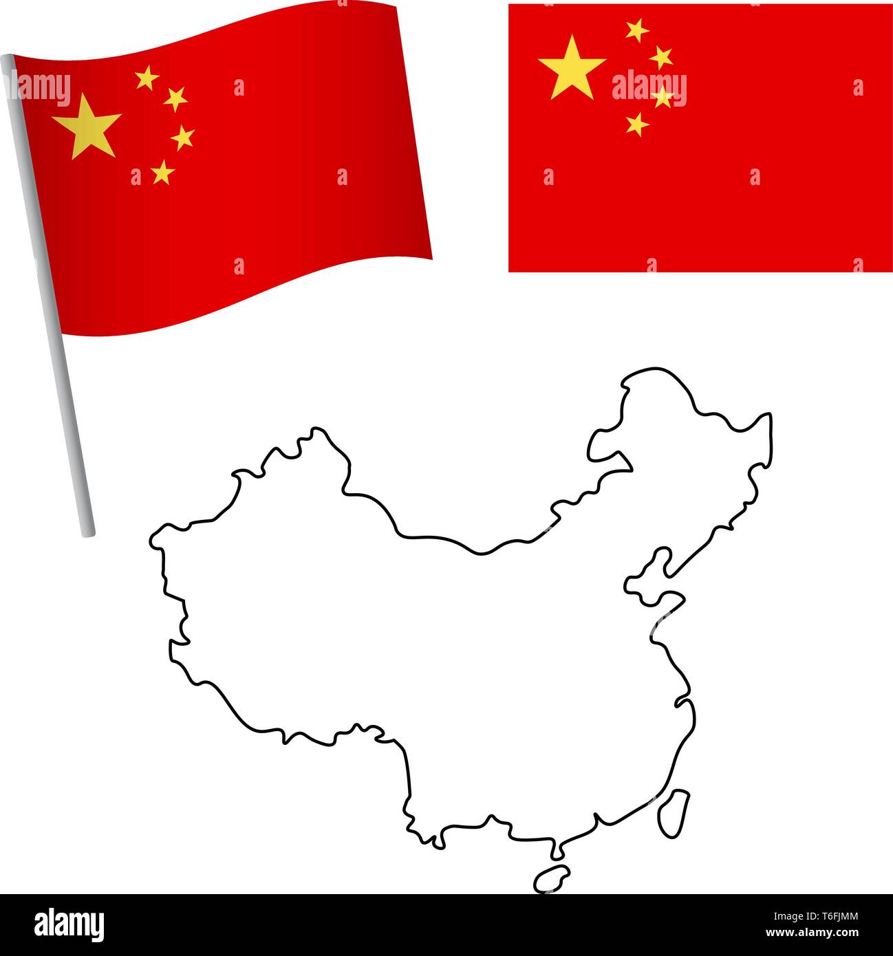 China Flag And Map Patriotic Background National Flag Of China Vector China Flag And Map Patriotic Background National Flag Of China Vector