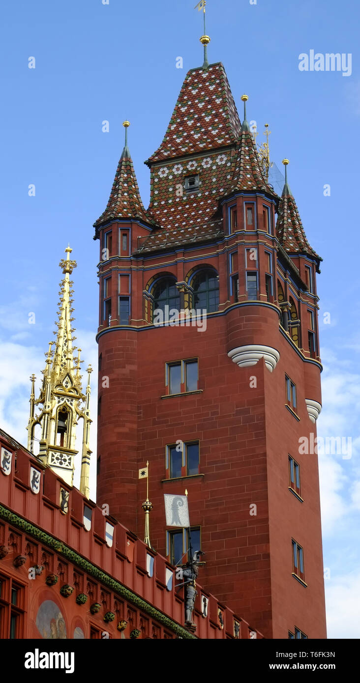 Town Hall of Basle Stock Photo