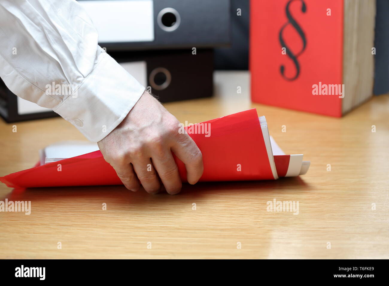 documents in hand Stock Photo Alamy