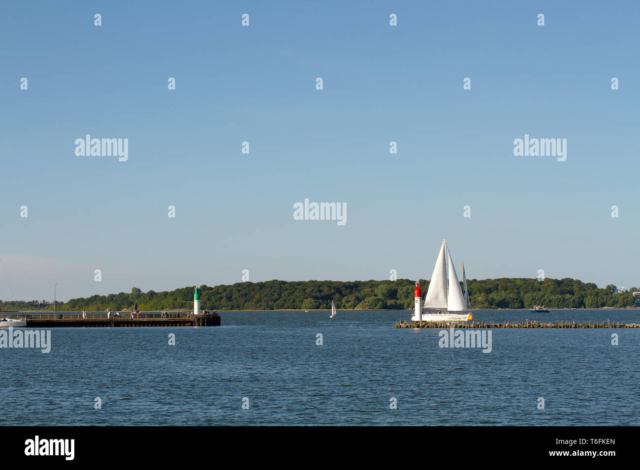 The lighthouses in Stralsund. Germany Stock Photo