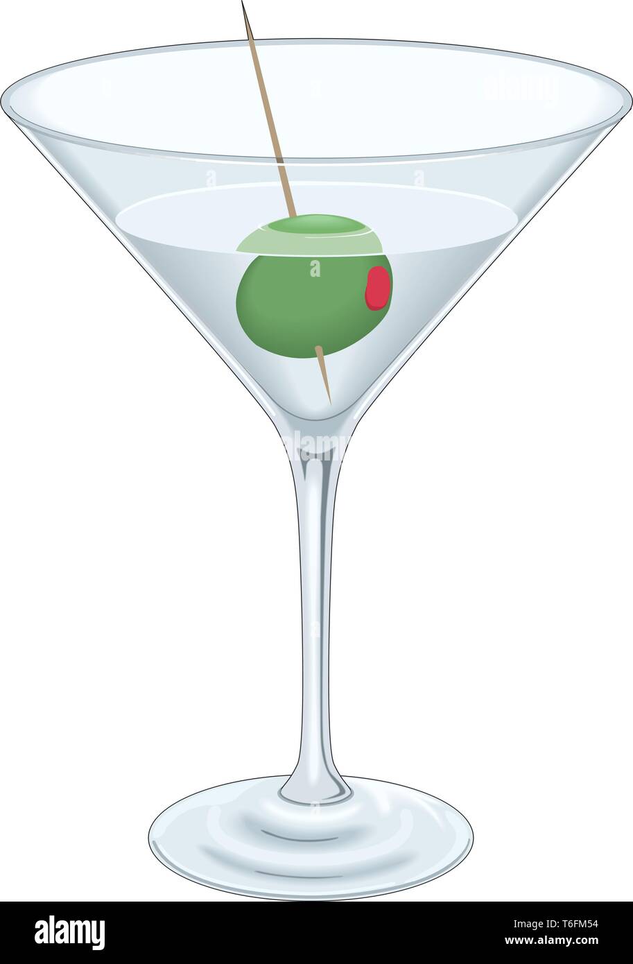 Martini Cocktail Vector Illustration Stock Vector Image & Art Alamy