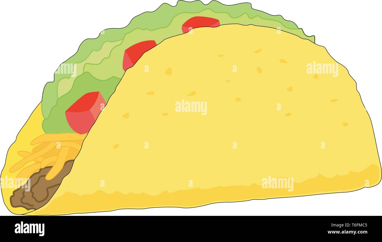 Taco Vector Illustration Stock Vector Image & Art - Alamy