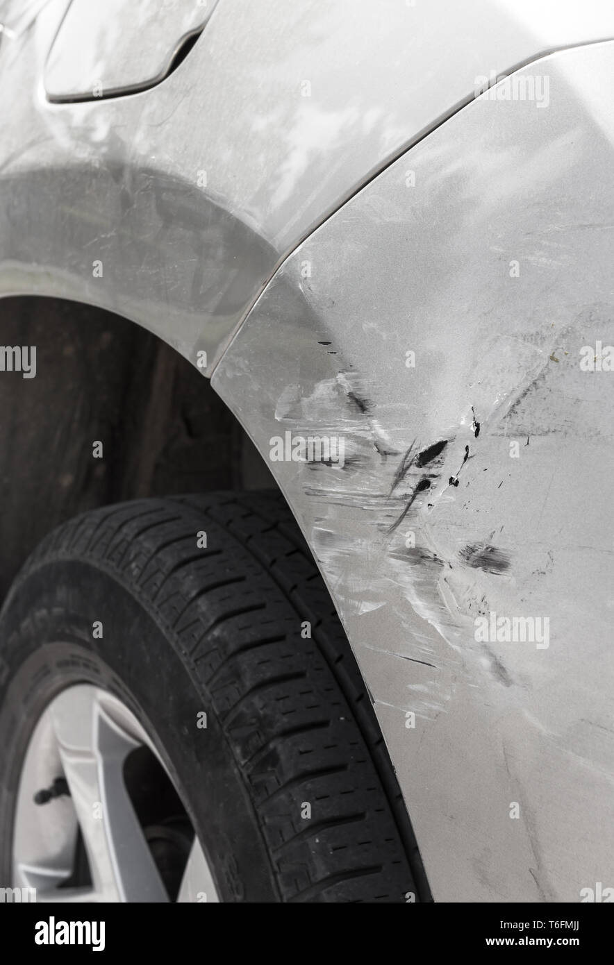 Scratched car Stock Photo Alamy
