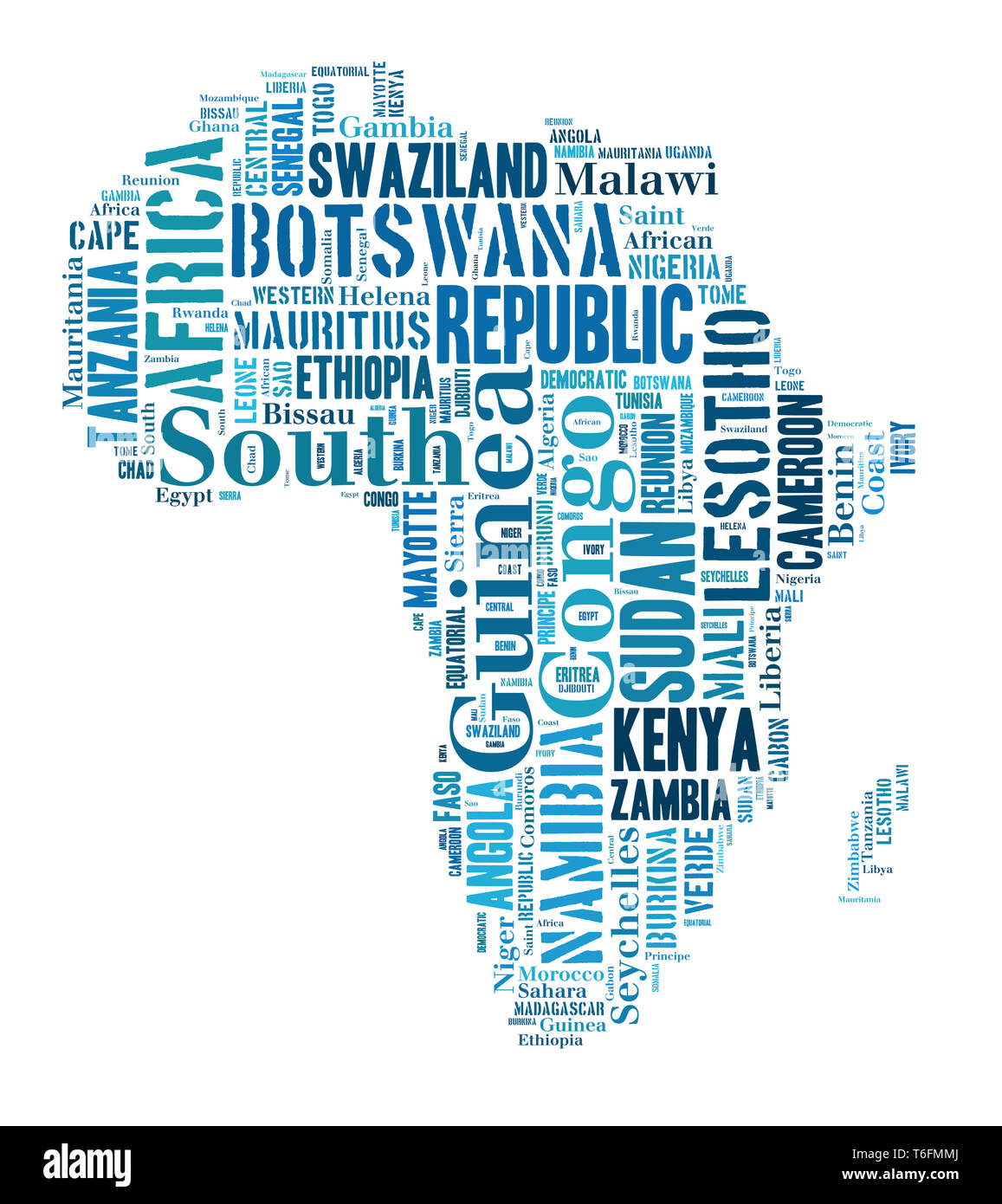 The shape of the african continent hires stock photography and images