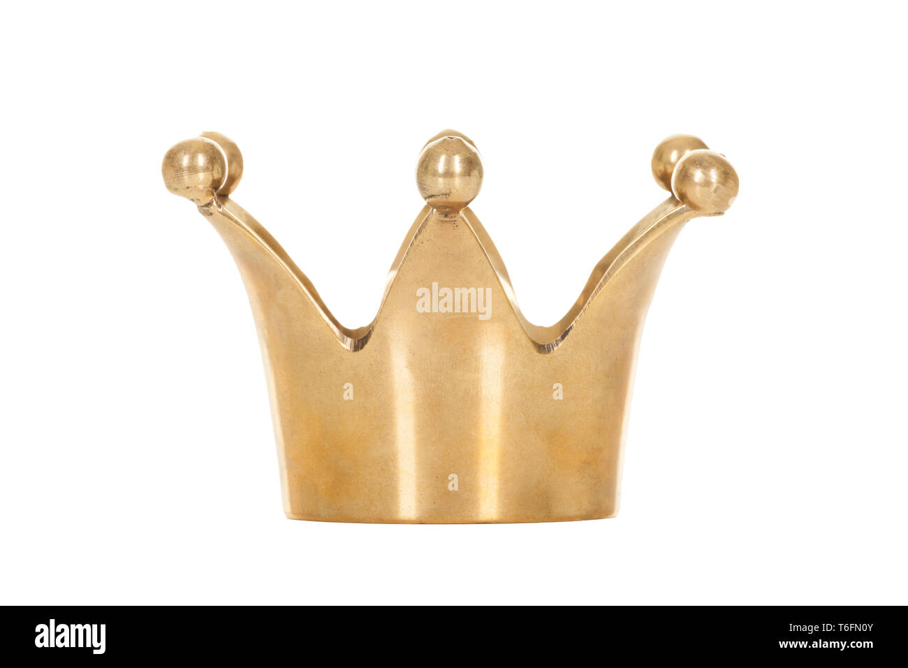 Royal golden crown isolated on white background Stock Photo - Alamy