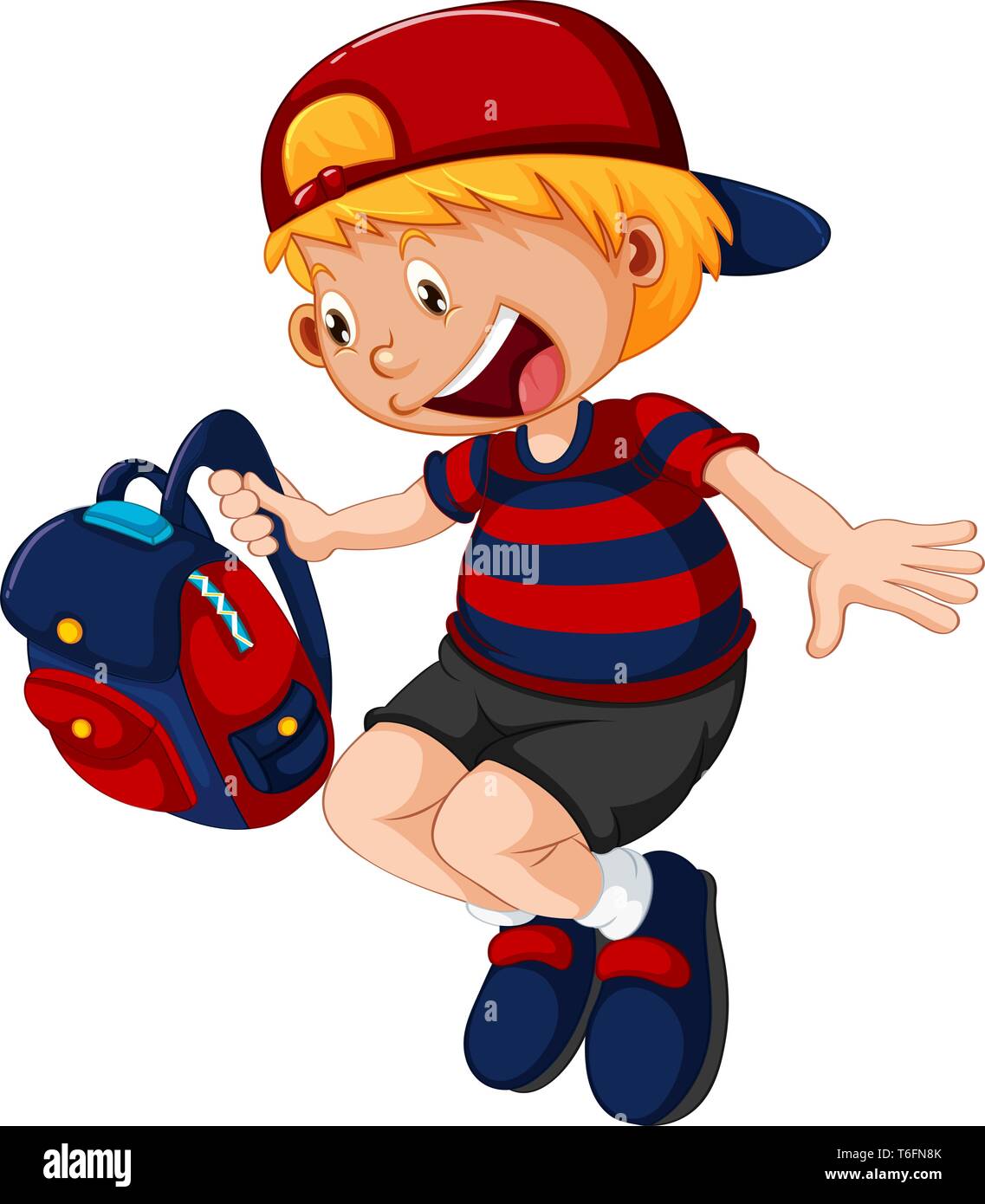 A school boy character illustration Stock Vector Image & Art - Alamy