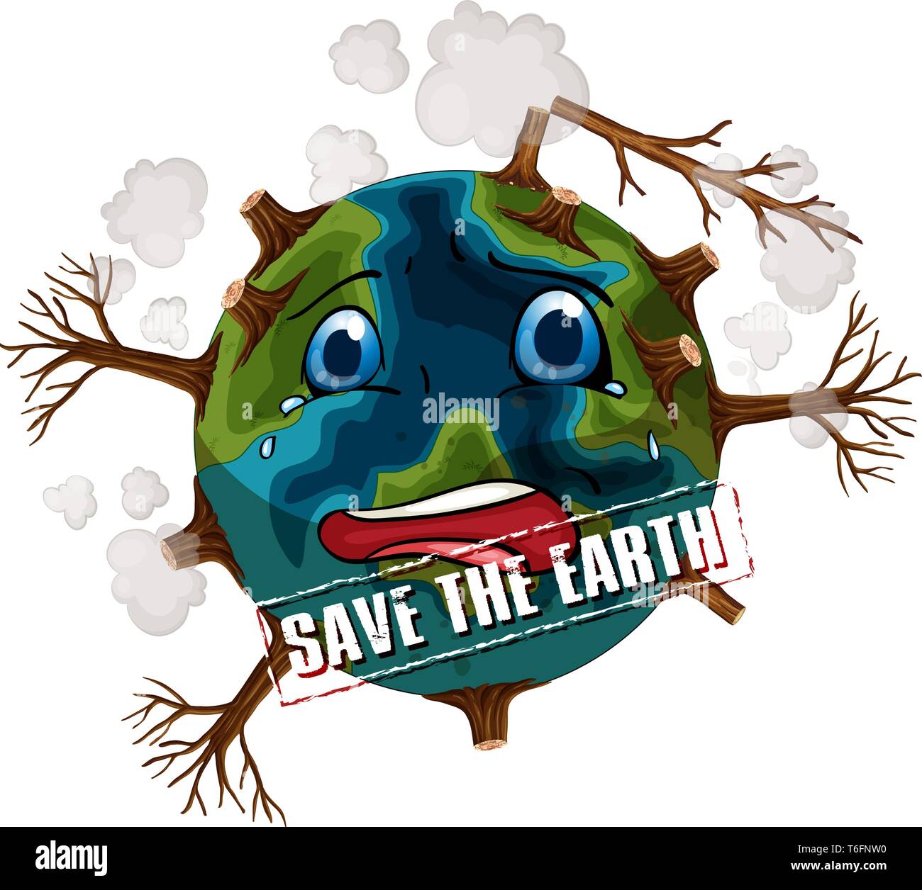 Save The Earth Icon Illustration Stock Vector Art Illustration