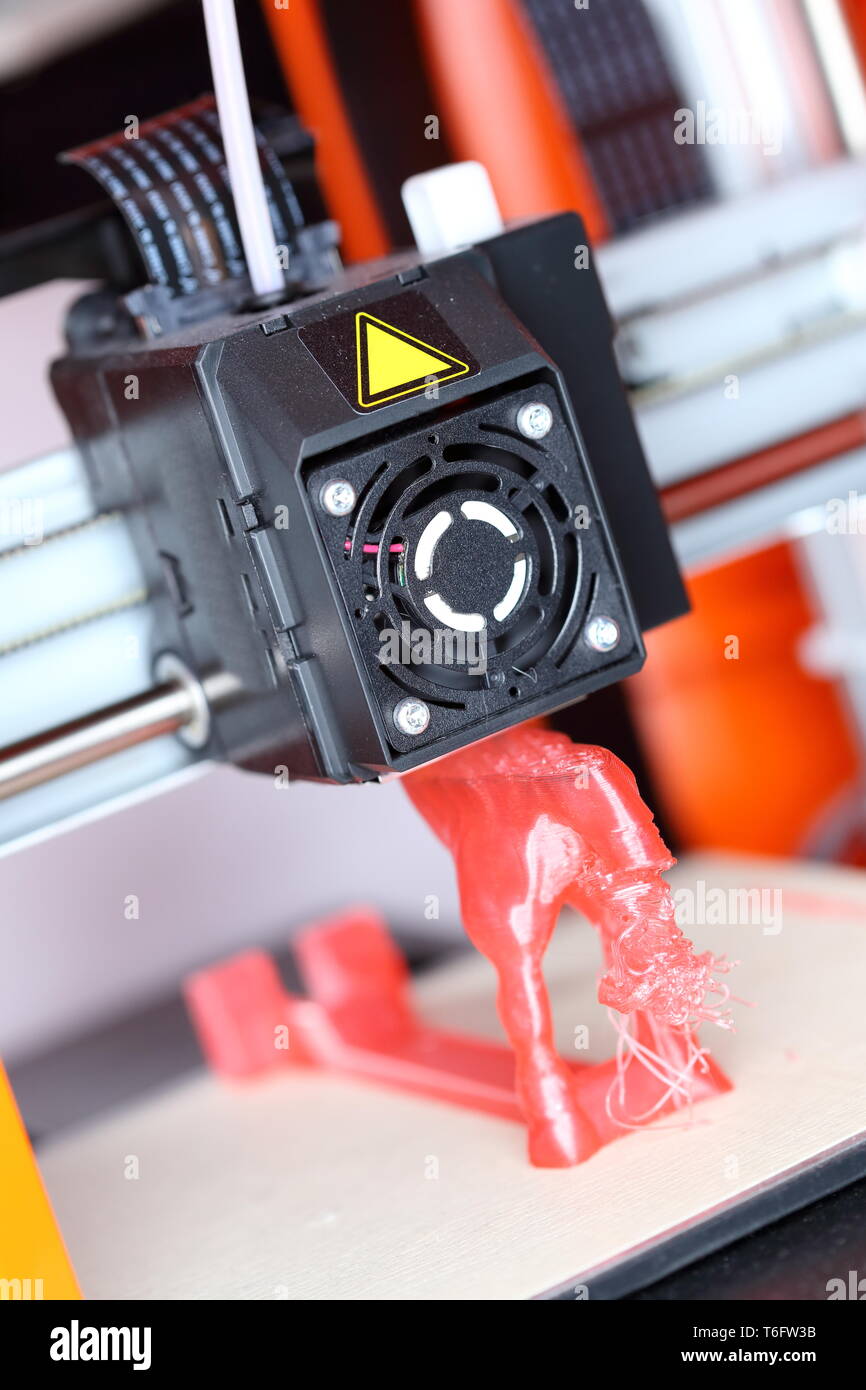 3-d printer is working Stock Photo