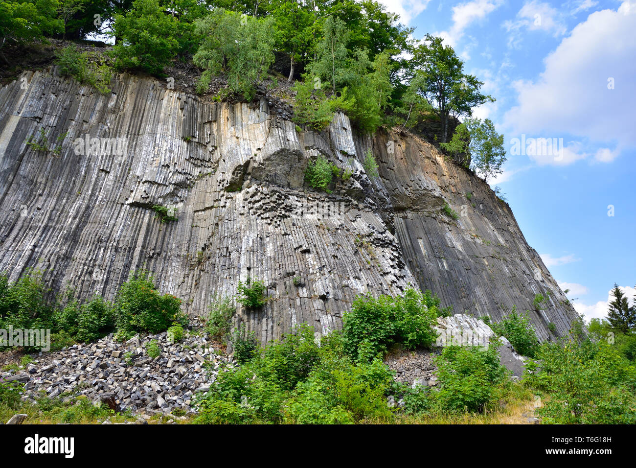 Basalt rock Stock Photo