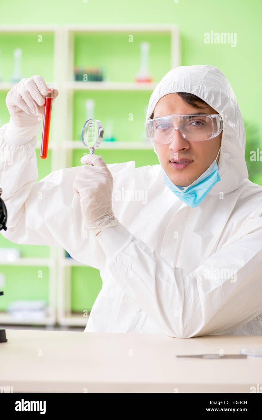 Doctor doing blood analysis in the lab Stock Photo Alamy