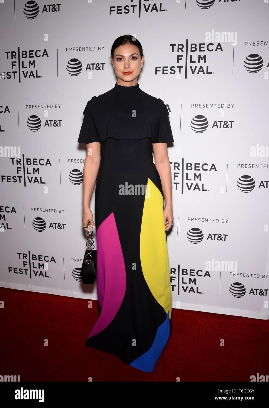 New York, NY, USA. 30th Apr, 2019. Morena Baccarin at arrivals for FRAMING JOHN DELOREAN Premiere at the Tribeca Film Festival, Crosby Street Hotel, New York, NY April 30, 2019. Credit: Eli Winston/Everett Collection/Alamy Live News Stock Photo