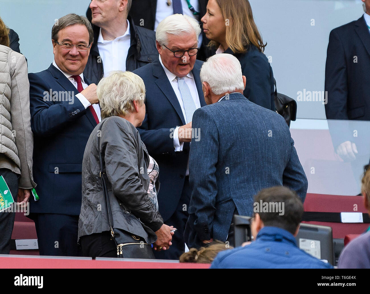 Cologne, Deutschland. 01st May, 2019. Federal President Frank-Walter Steinmeier. GES/Football/Women's DFB Cup Final: VfL Wolfsburg - SC Freiburg, 01.05.2019 Football/Soccer: Womens «German Cup Final: Wolfsburg vs. Germany. Freiburg, Cologne, May 1, 2019 | usage worldwide Credit: dpa/Alamy Live News Stock Photo