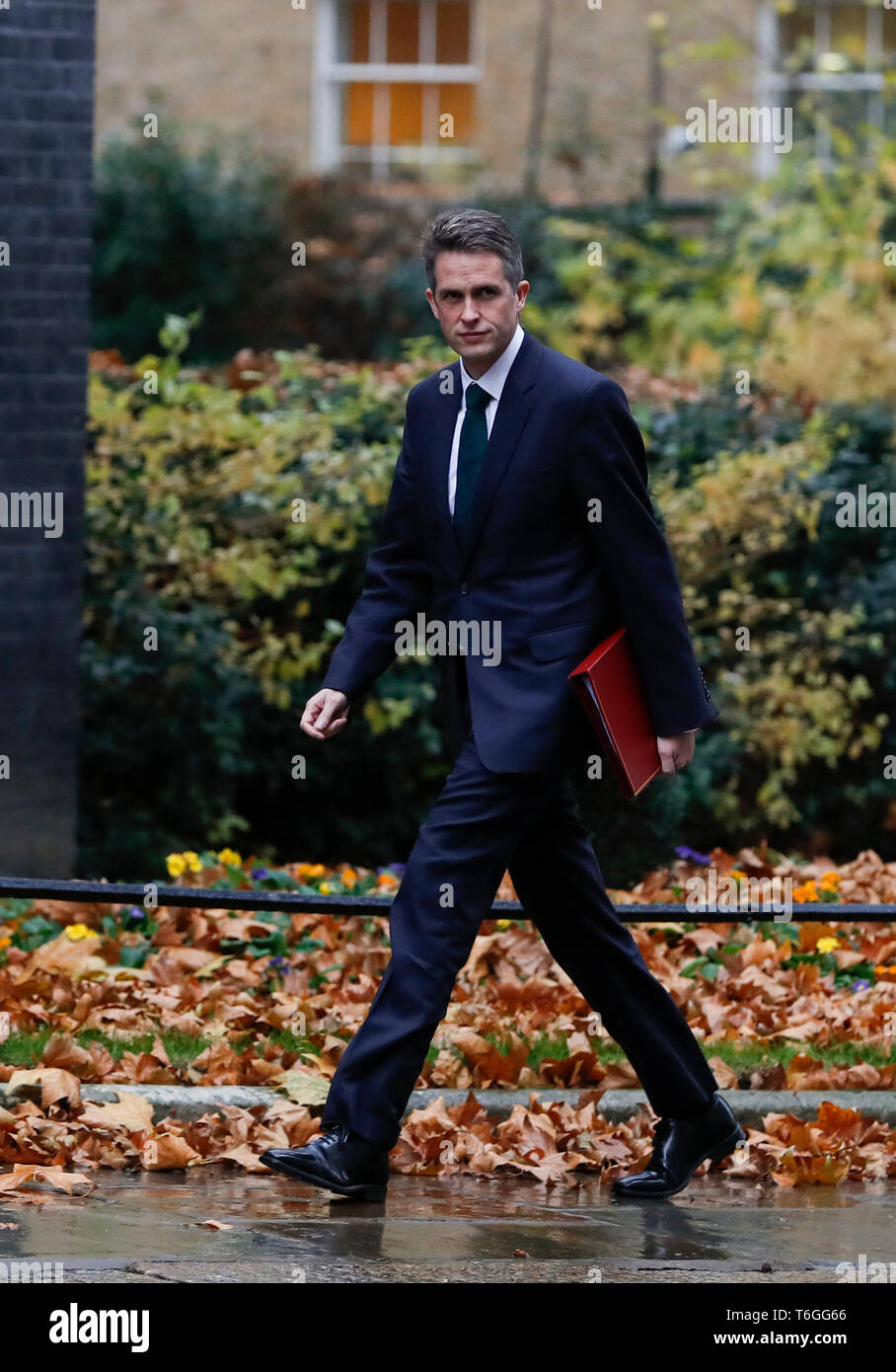 London, UK. 20th Nov, 2018. The file photo taken on Nov. 20, 2018 shows that Gavin Williamson arrives at Downing Street for a cabinet meeting in London, Britain. Downing Street said on May 1 in a statement that Defense Secretary Gavin Williamson had been sacked by the Prime Minister for 'unauthorized disclosure of information'. The British government has appointed Penny Mordaunt as new defense secretary to replace Williamson. She was previously the international development secretary. Credit: Han Yan/Xinhua/Alamy Live News Stock Photo