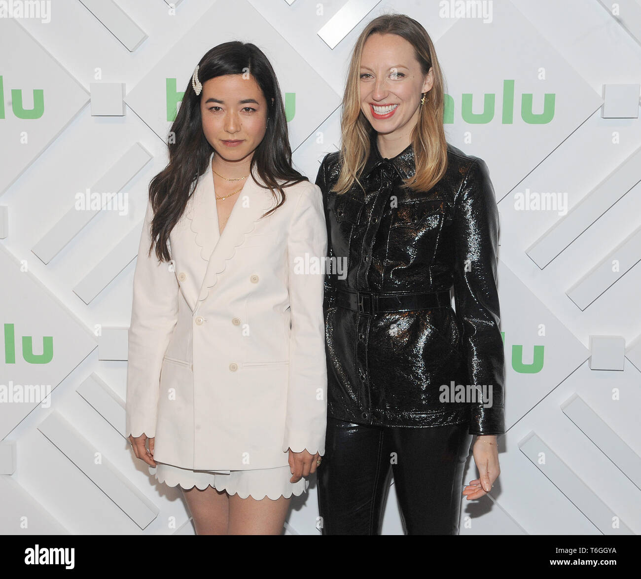 New York, New York, USA. 01st May, 2019. Maya Erskine and Anna Konkle attends the Hulu '19 Brunch at Scarpetta on May 01, 2019 in New York City. Credit: John Palmer/Media Punch/Alamy Live News Stock Photo