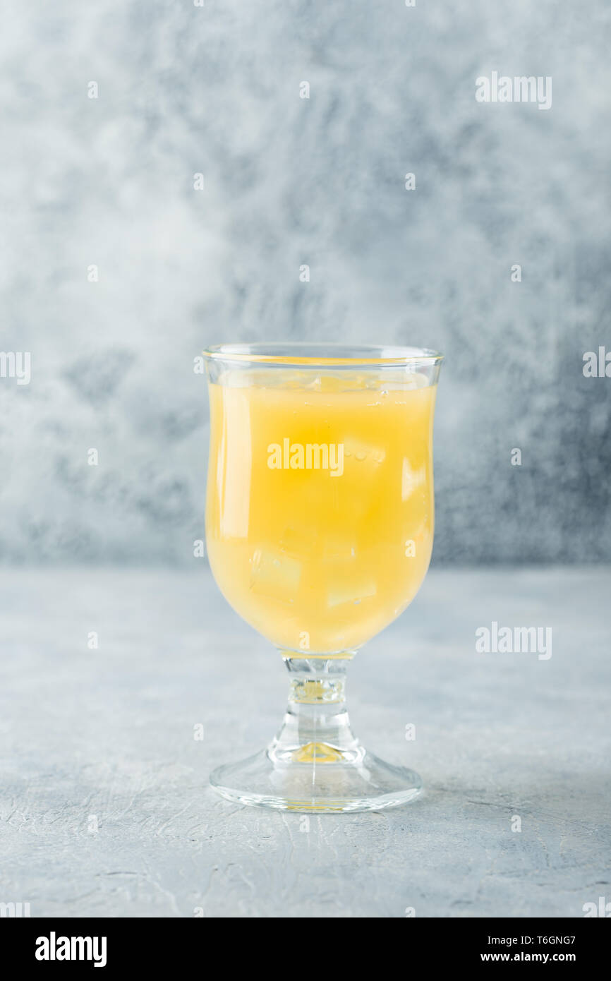 Cold pineapple cocktail Stock Photo Alamy