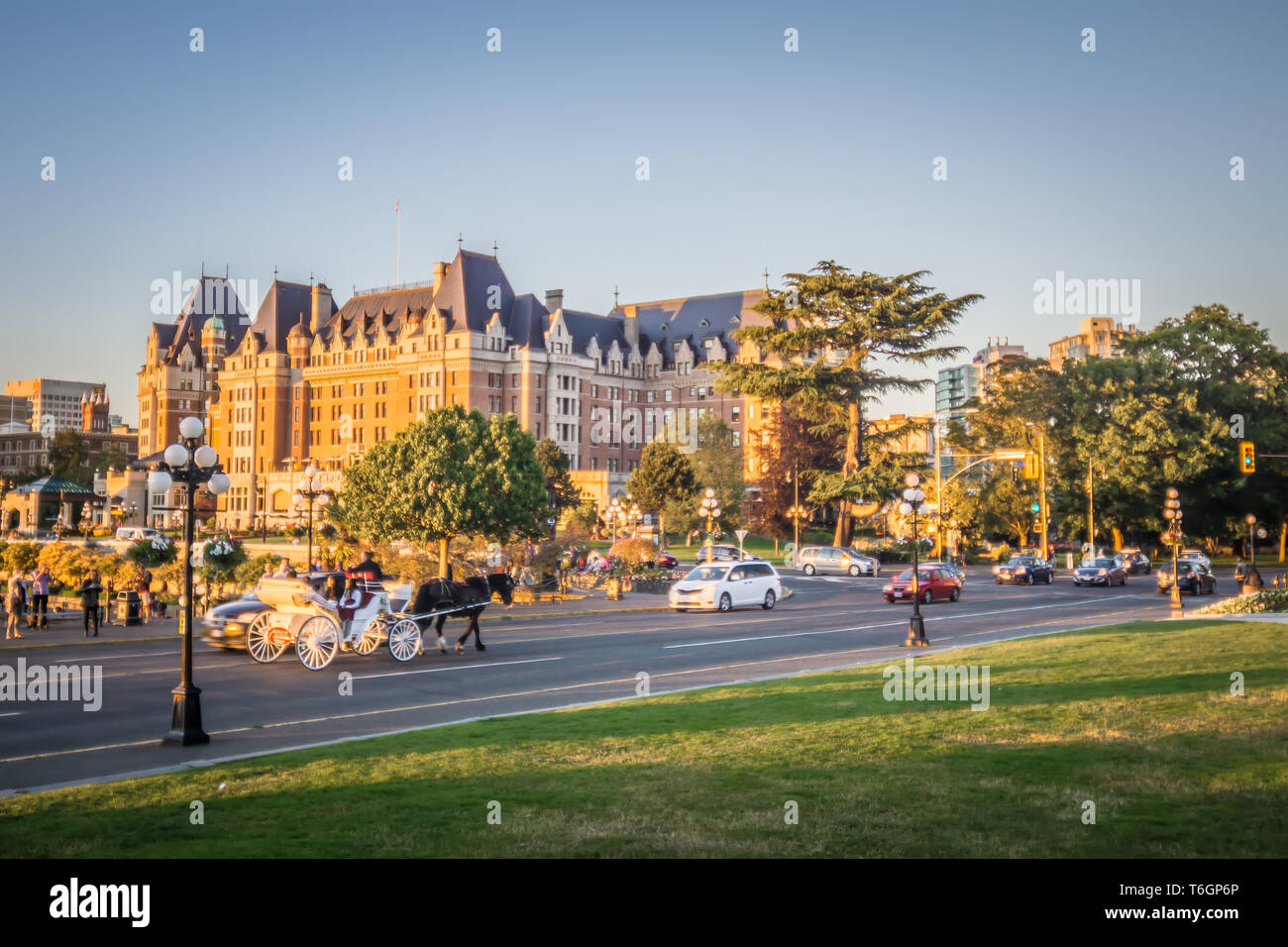 City of victoria british columbia in june Stock Photo - Alamy
