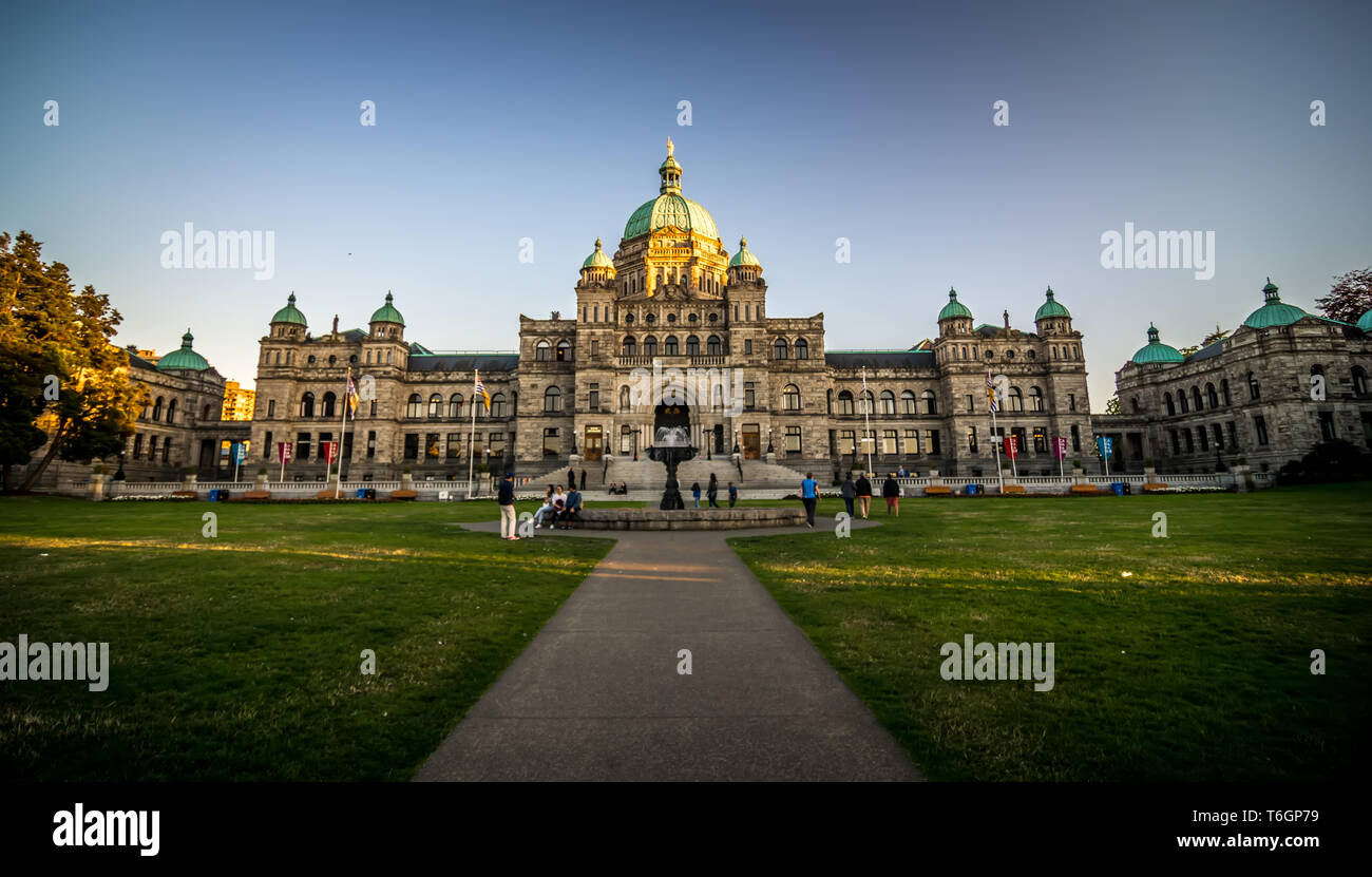 City of victoria british columbia in june Stock Photo - Alamy