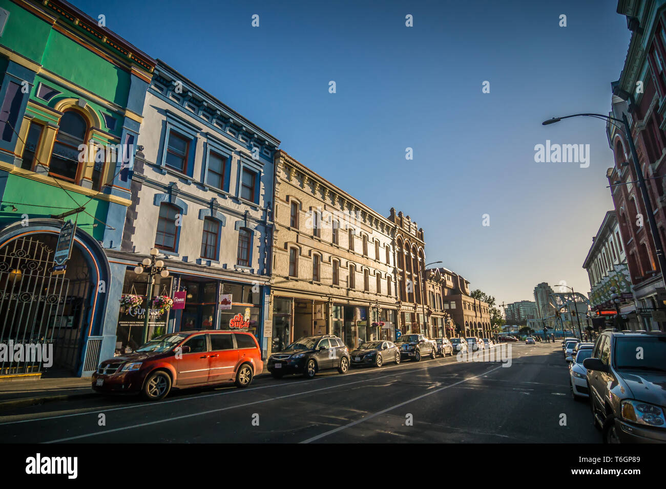 City of victoria british columbia in june Stock Photo - Alamy