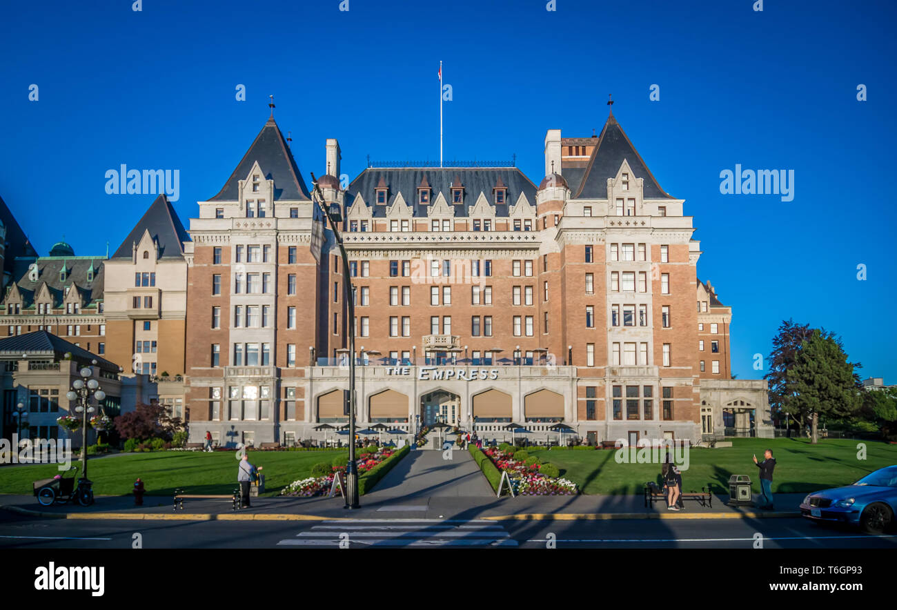City of victoria british columbia in june Stock Photo - Alamy