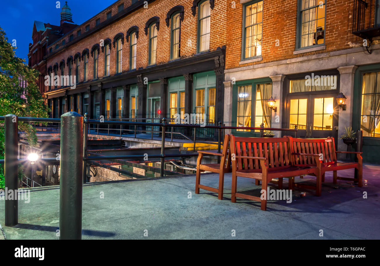 River Street in Savannah Stock Photo Alamy
